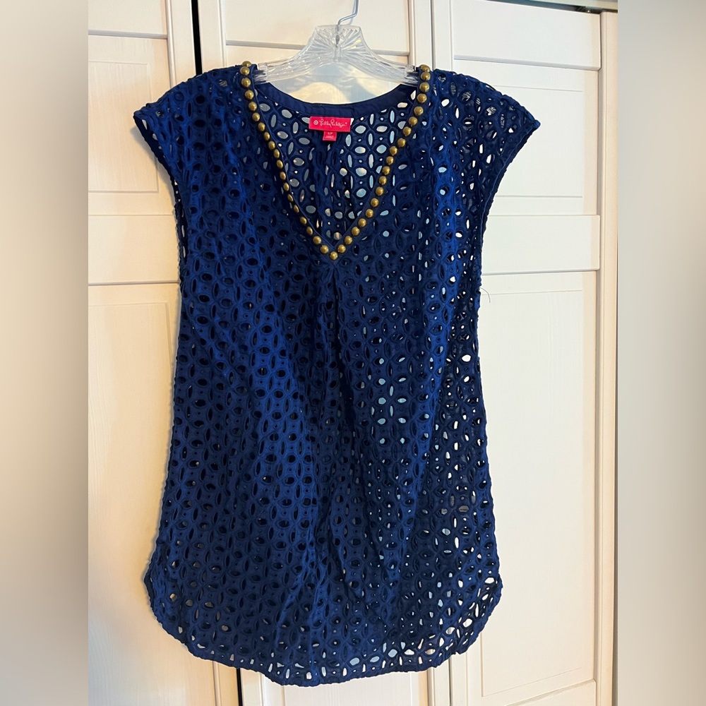 Blue Lily Pulitzer and Target collaboration beach cover up